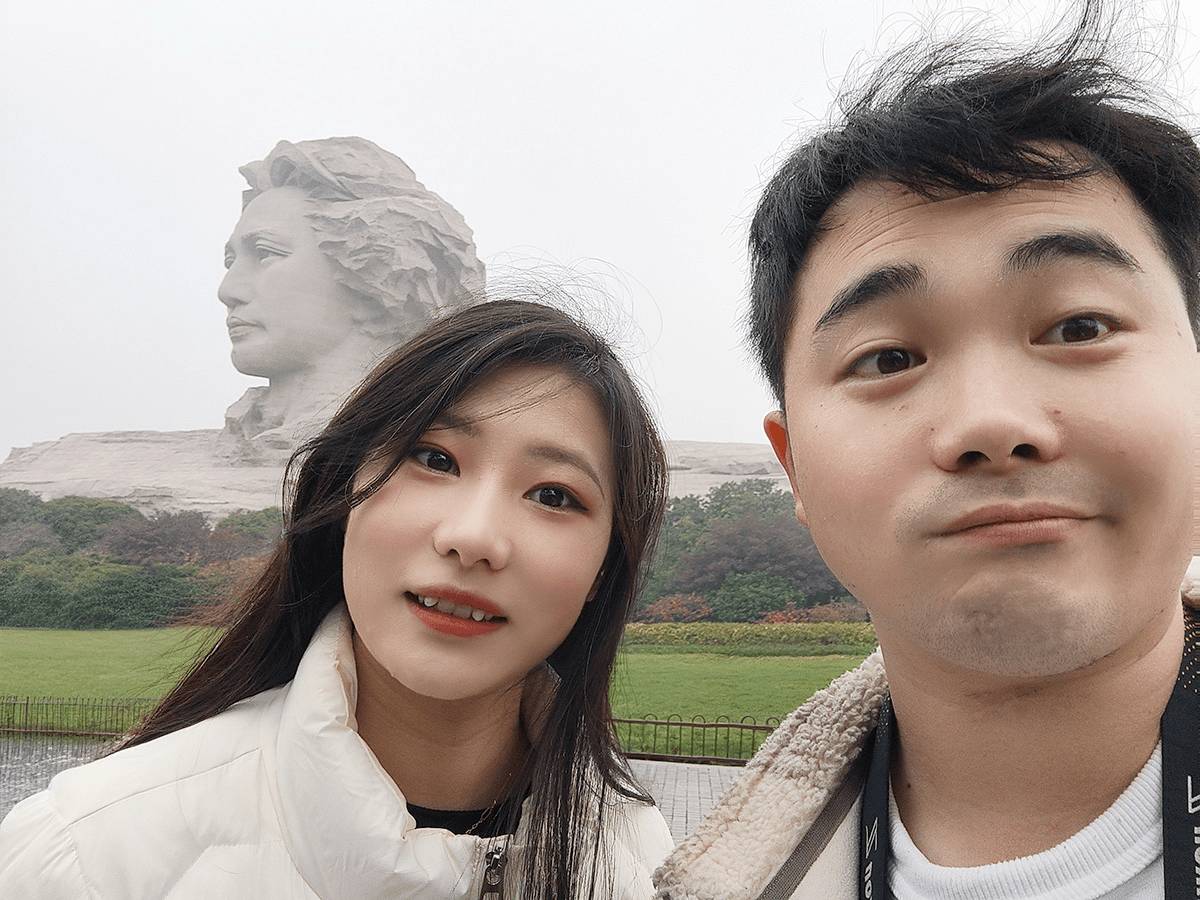 我和小马的合照
